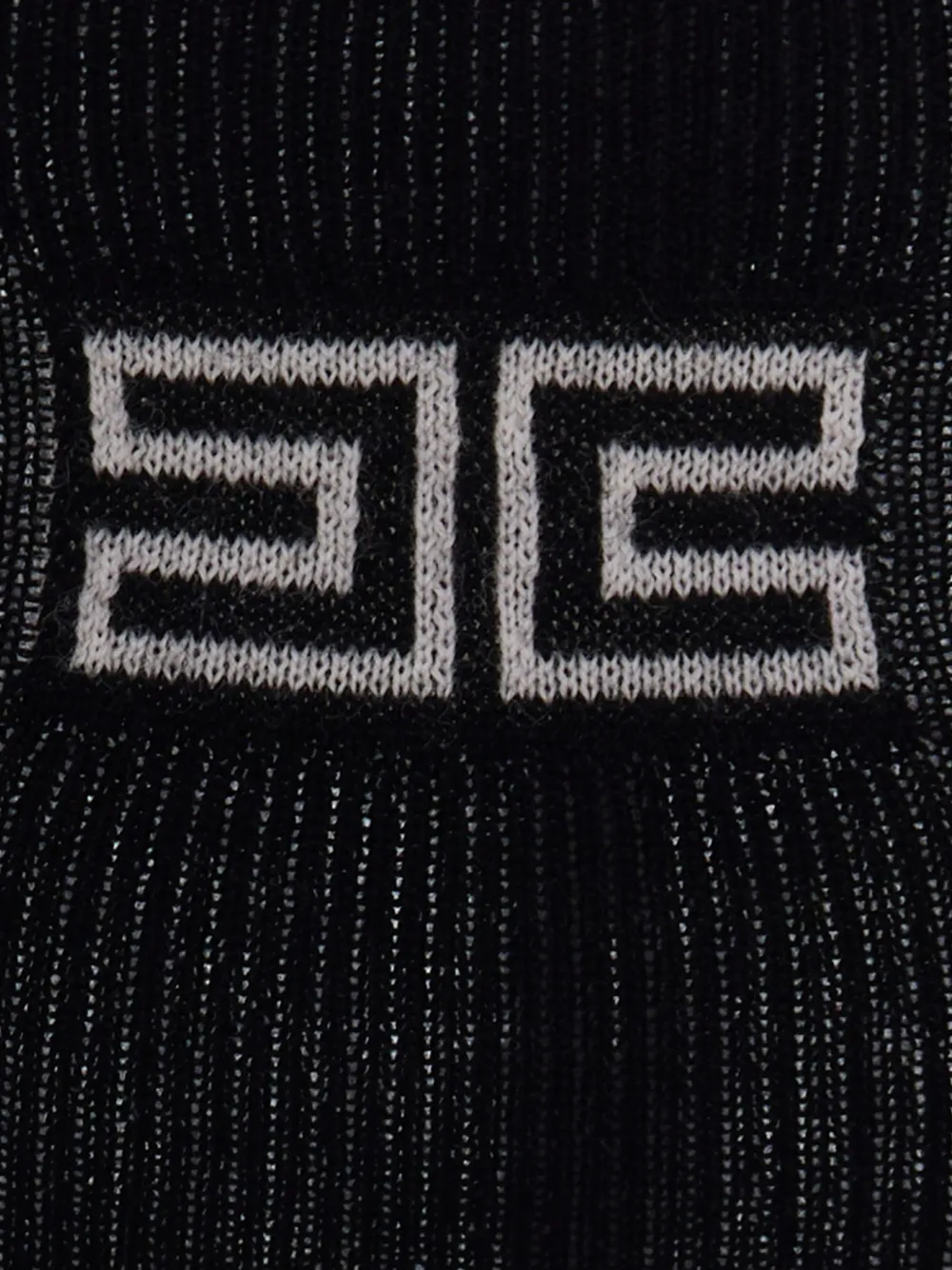 Elisabetta Franchi Geribbelde tanktop Zwart