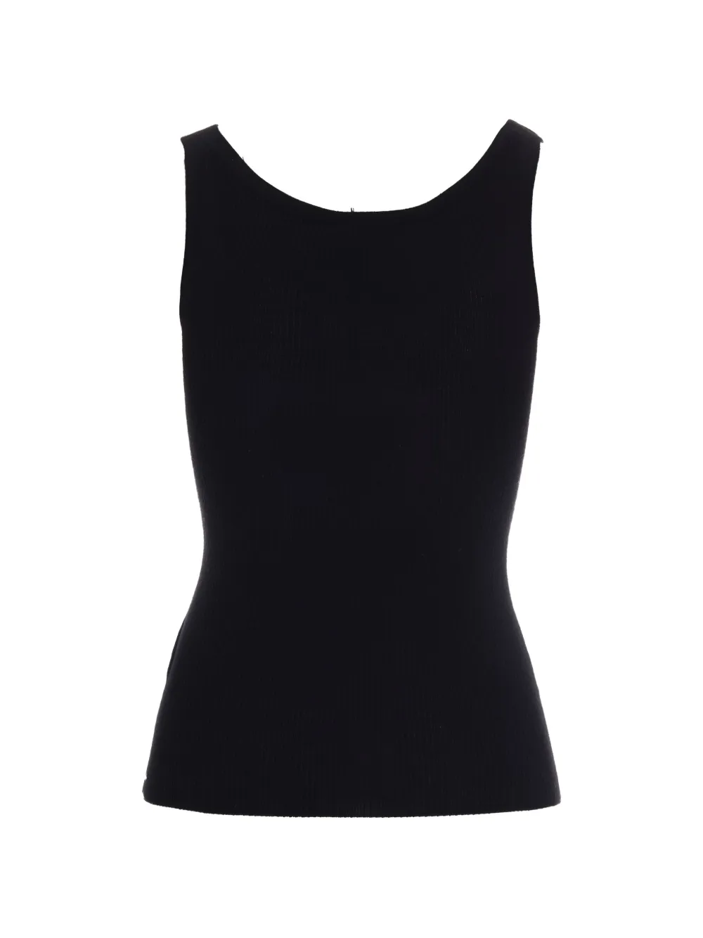 Elisabetta Franchi Geribbelde tanktop Zwart