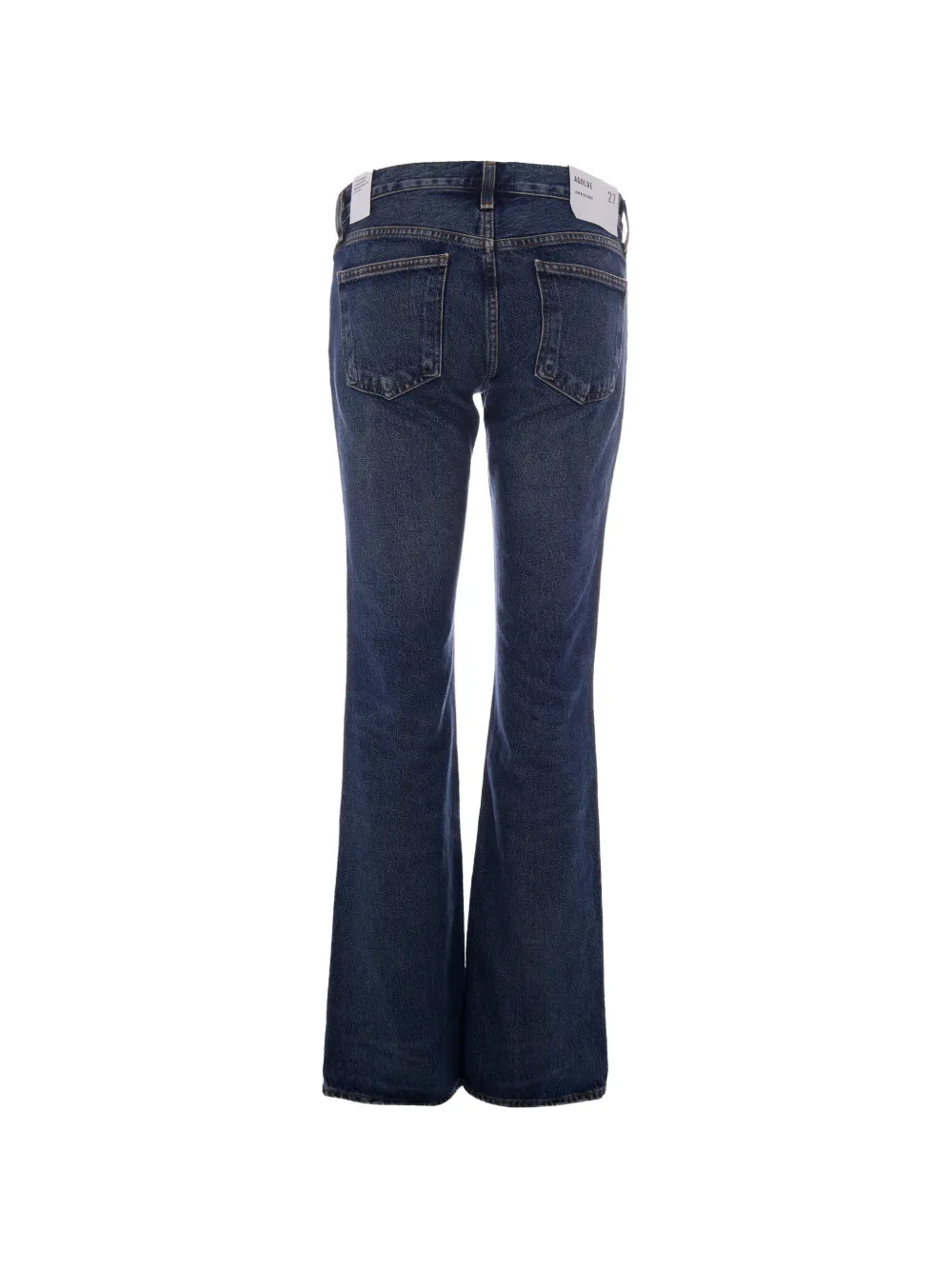 AGOLDE faded-effect flared-leg jeans Blauw