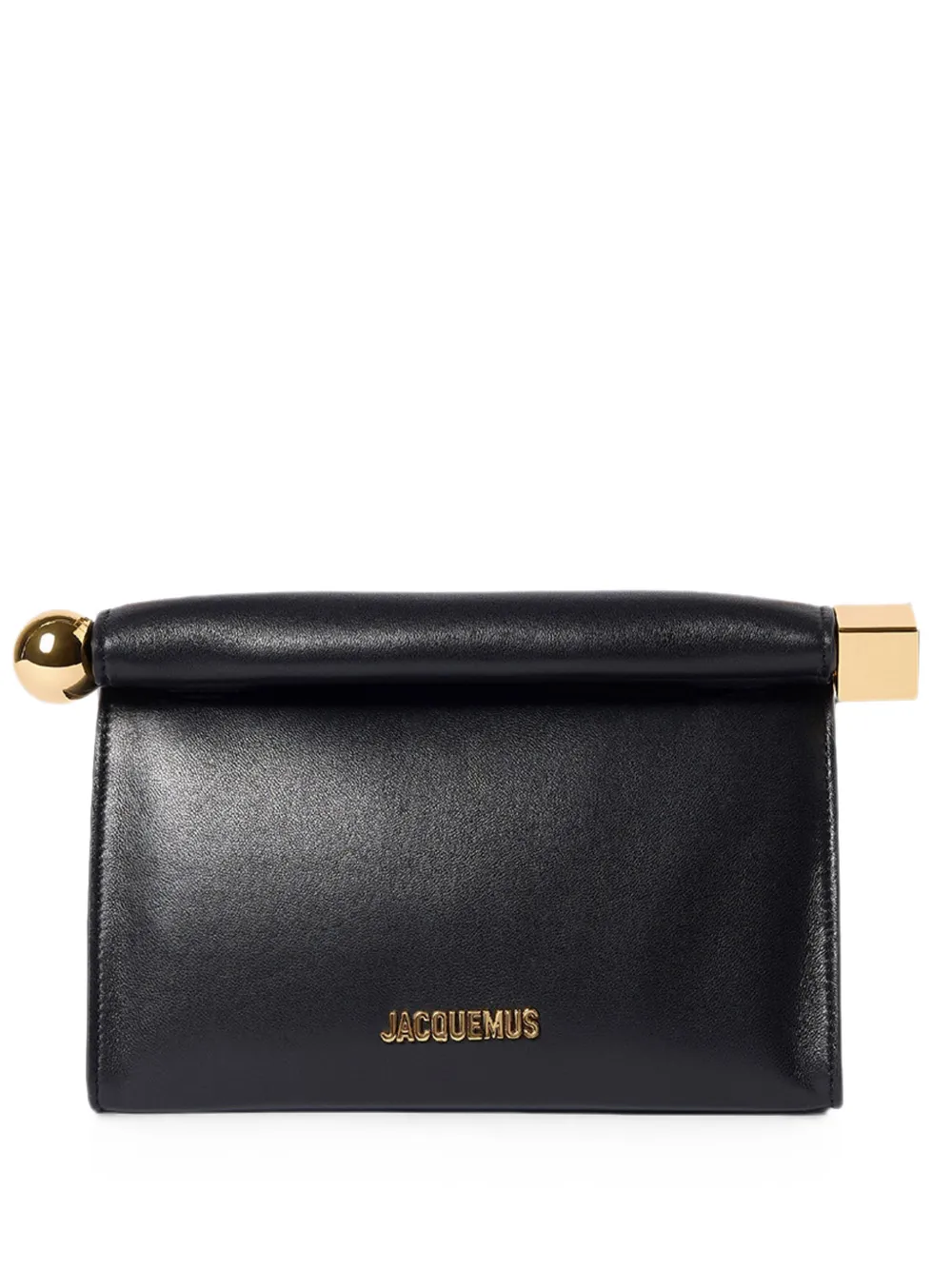 Jacquemus Rond Carré leren clutch Zwart