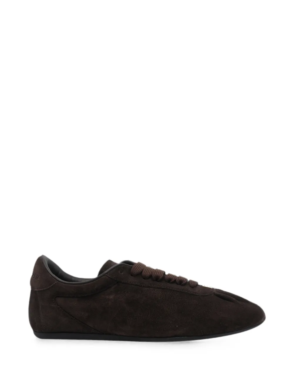 Dolce & Gabbana logo-plaque calf suede sneakers Bruin