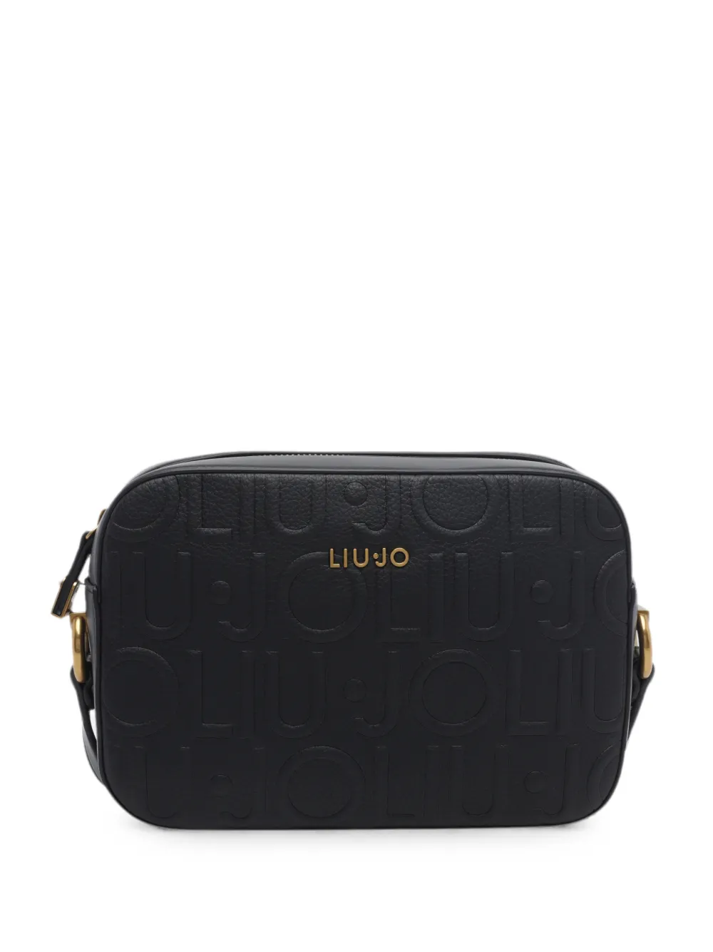 LIU JO medium logo-embossed crossbody bag - Nero