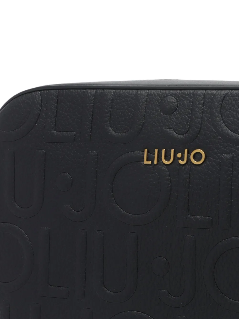 LIU JO Medium crossbodytas met logo-reliëf Zwart