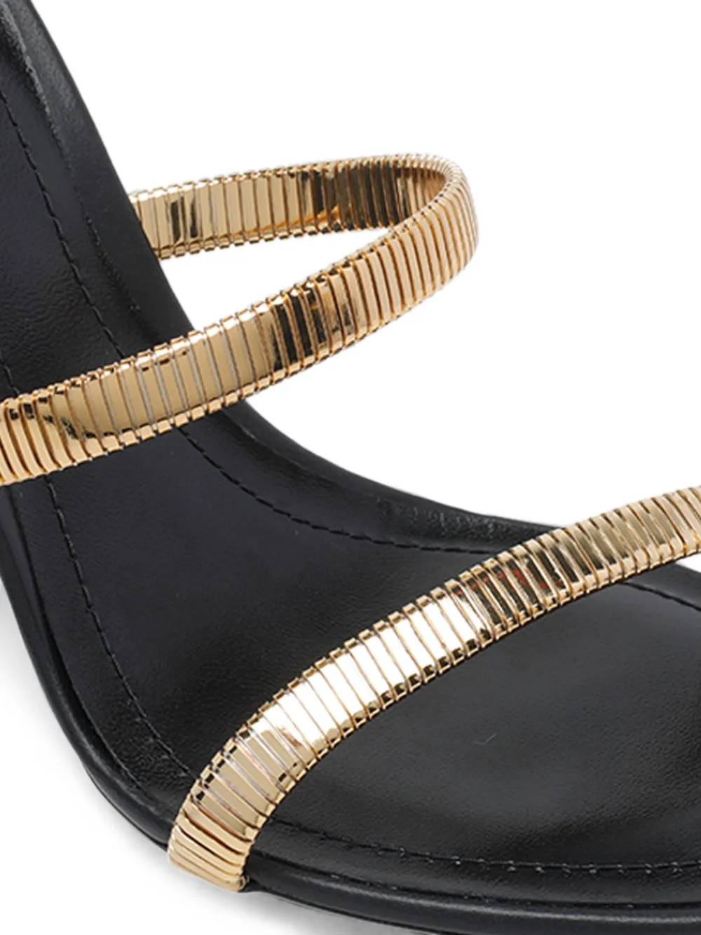 René Caovilla Juniper spiral-strap heeled sandals Goud