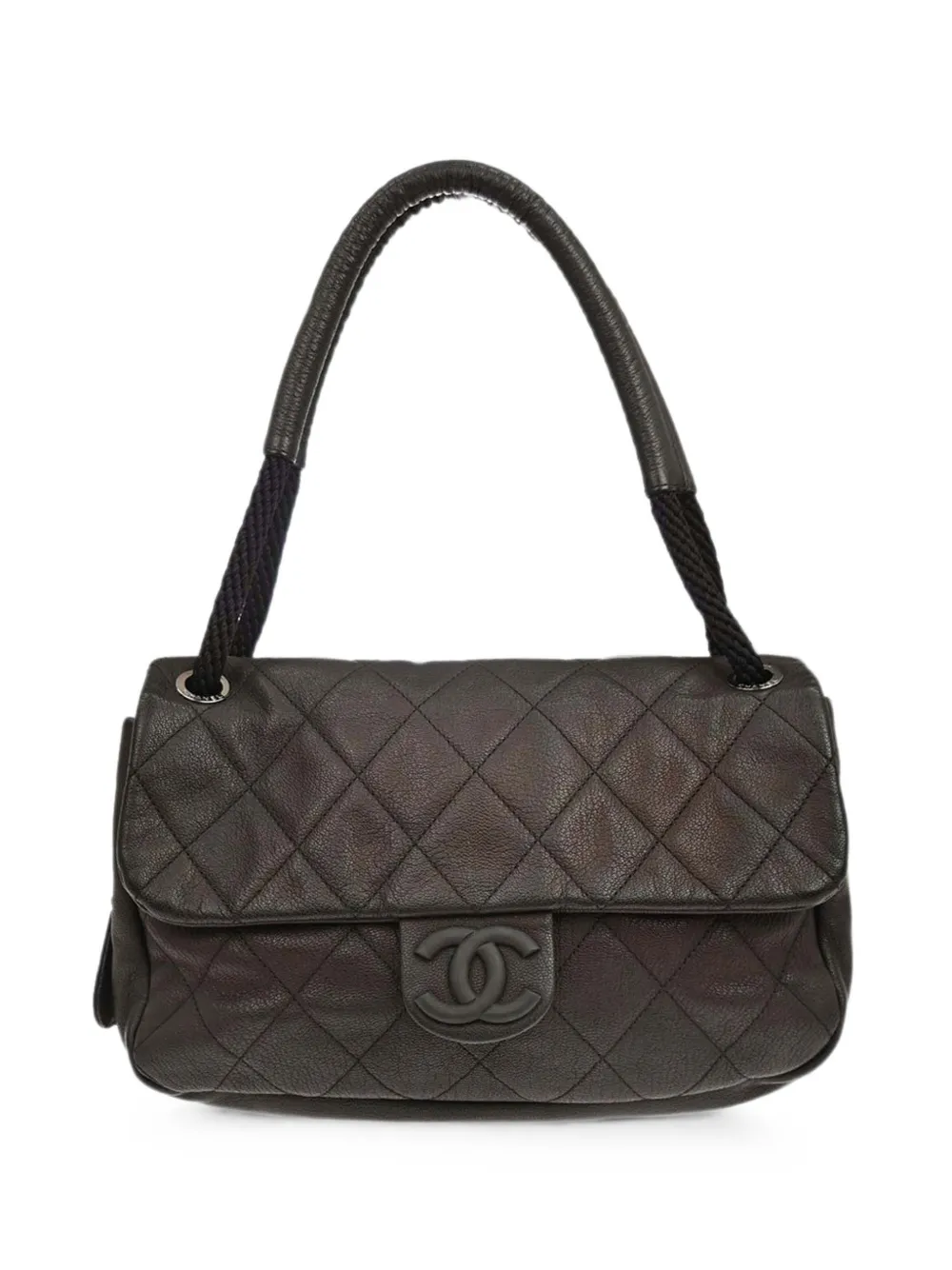 CHANEL Pre-Owned 2009 Yacht Jumbo tote bag - Brown