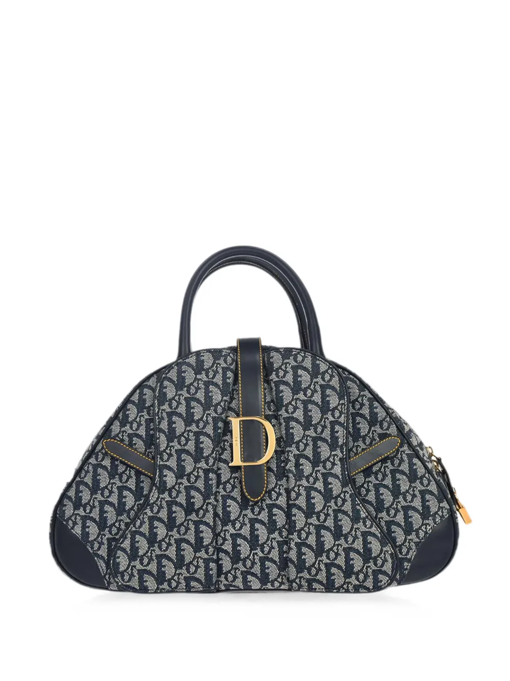 Christian Dior Pre-Owned 2002 Double Saddle Trotter tote bag - Blu