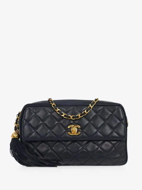 CHANEL Pre-Owned bolso de hombro acolchado con cierre giratorio CC 1995