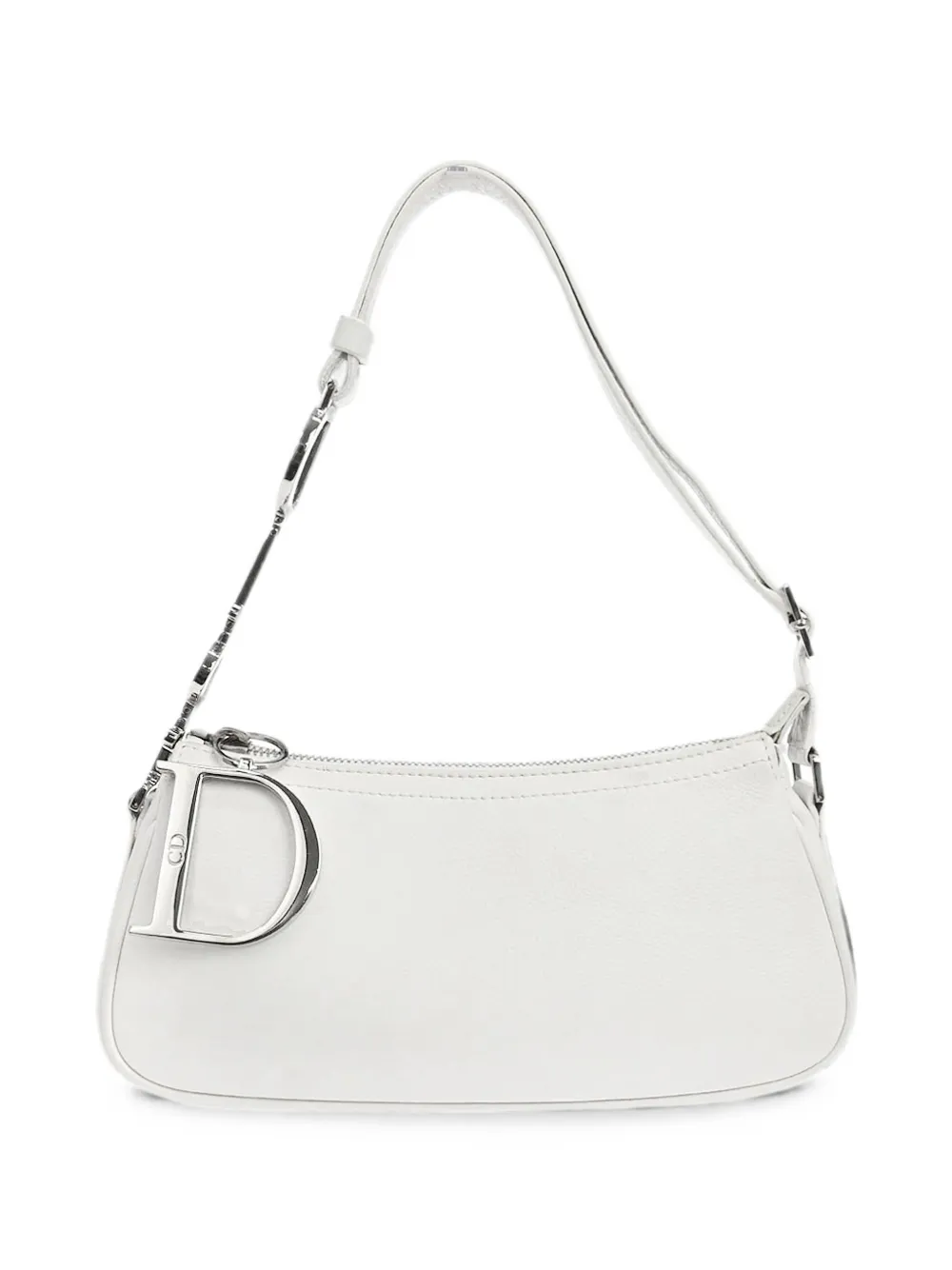 Pre-owned Dior 2004 D-ring Shoulder Bag In White
