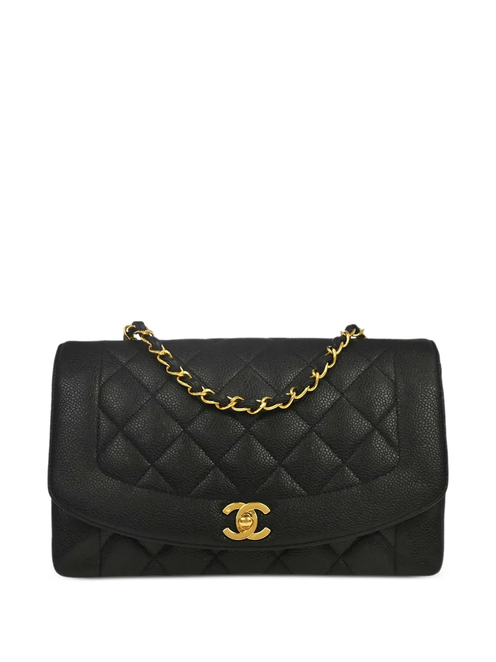 CHANEL Pre-Owned 1992 Diana quilted shoulder bag - Nero
