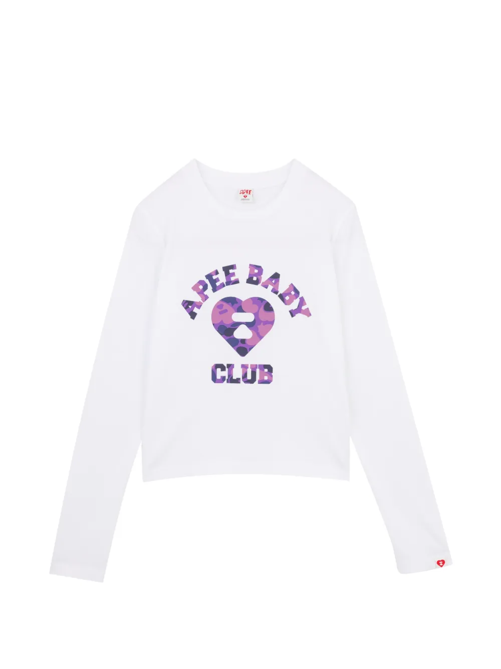 APEE™ by *A BATHING APE® camo-heart logo T-shirt