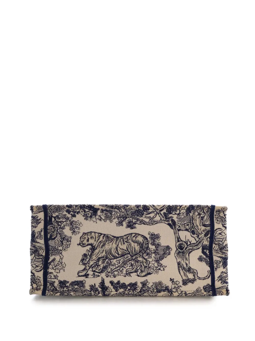 Dior Pre-owned 2020 Medium Canvas Embroidered Reverse Dioriviera Toile De Jouy Book Tote Bag in Blue, view 5