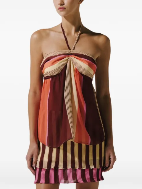 Baobab Romina striped halterneck blouse