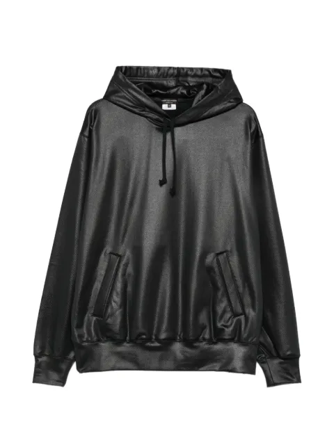 Comme des Garçons Homme Plus shine-finish drawstring hoodie