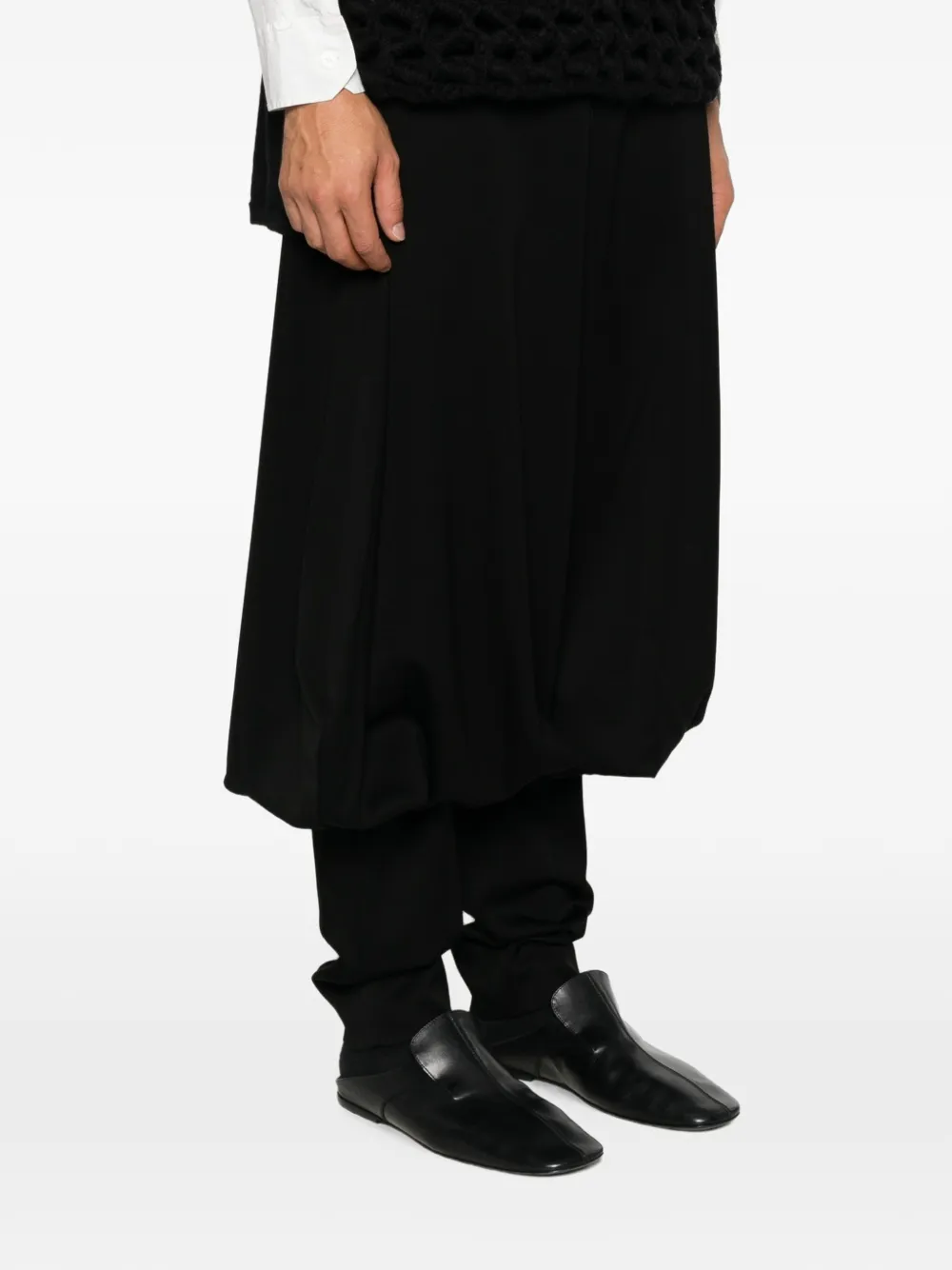 Comme des Garçons Homme Plus Gehaakte mouwloze top Zwart