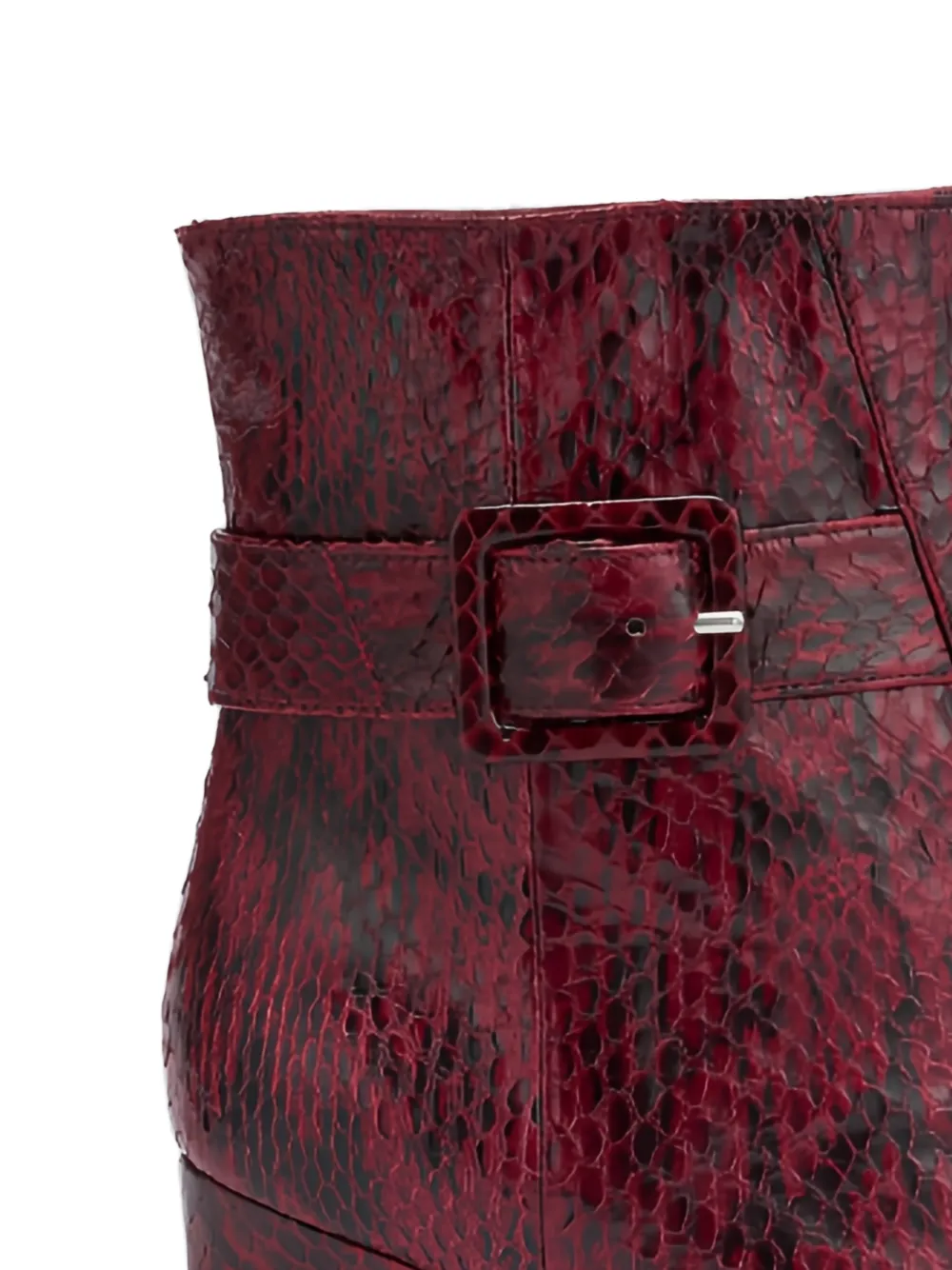 Malone Souliers Rowan snakeskin-effect ankle boots Rood