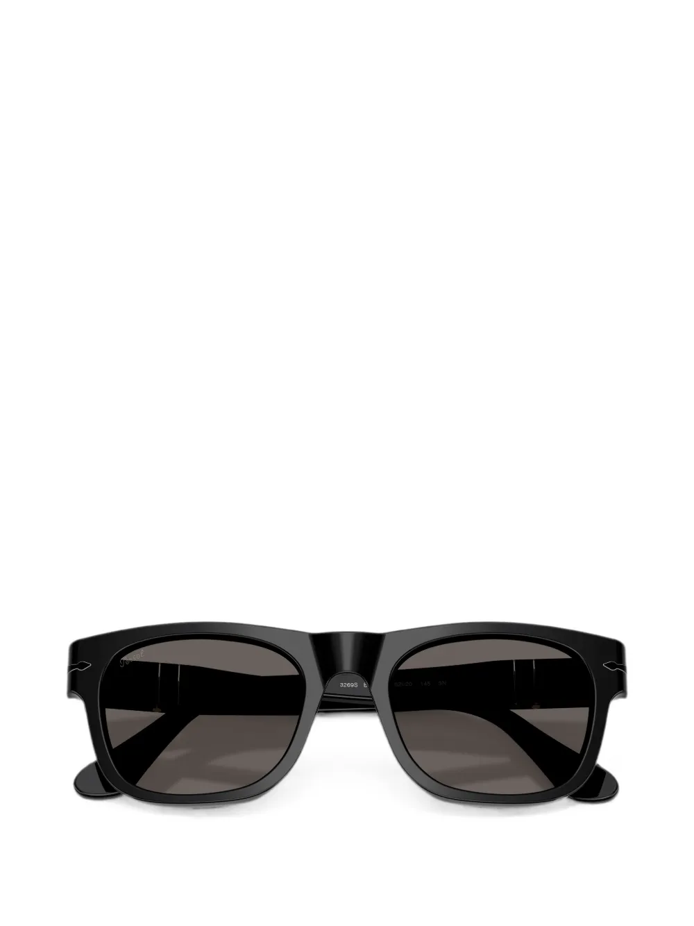 Persol Zonnebril met vierkant montuur Zwart