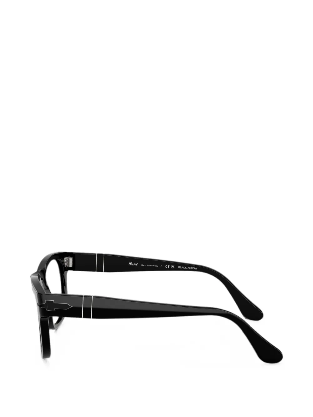 Persol Zonnebril met vierkant montuur Zwart