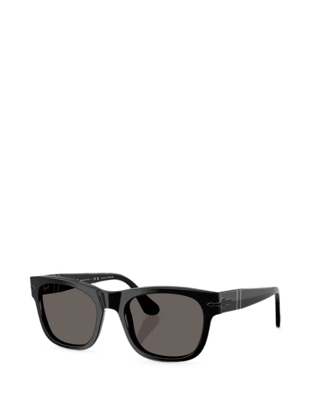 Persol Zonnebril met vierkant montuur Zwart