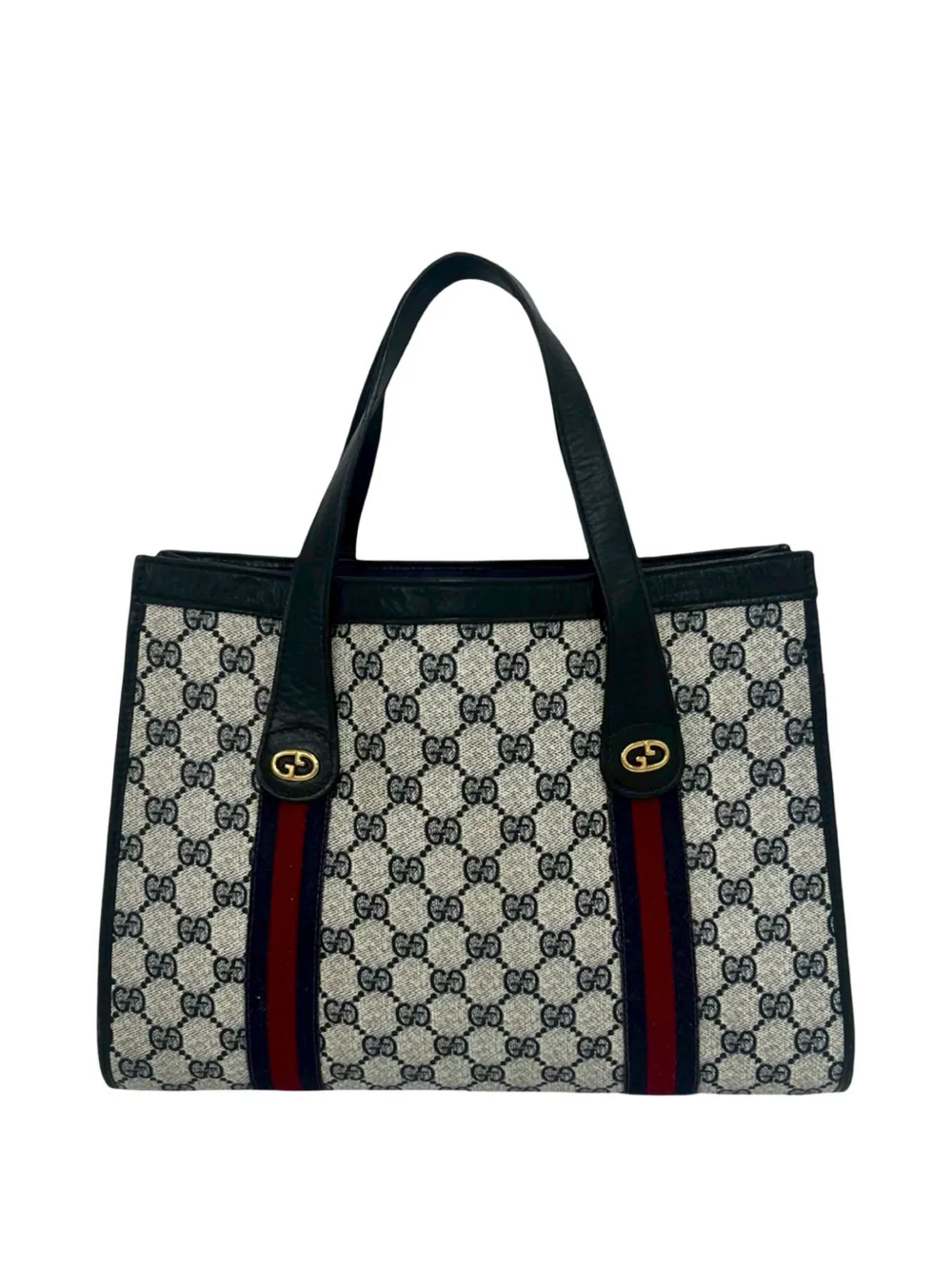 Gucci Pre-Owned 20th Century GG Supreme Web handbag - Nude