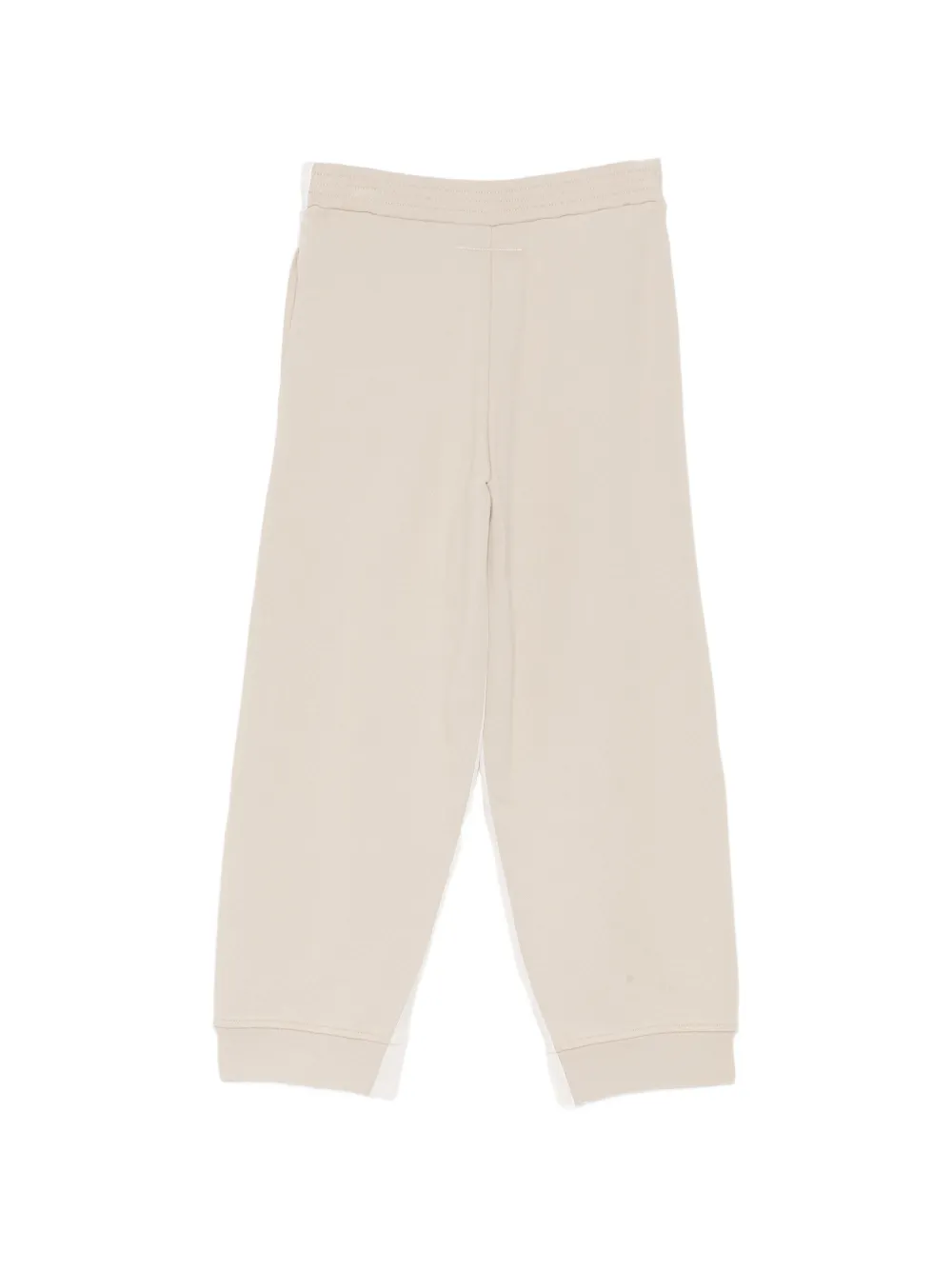 MM6 Maison Margiela Kids Trainingsbroek met zijsplit en logoprint Beige