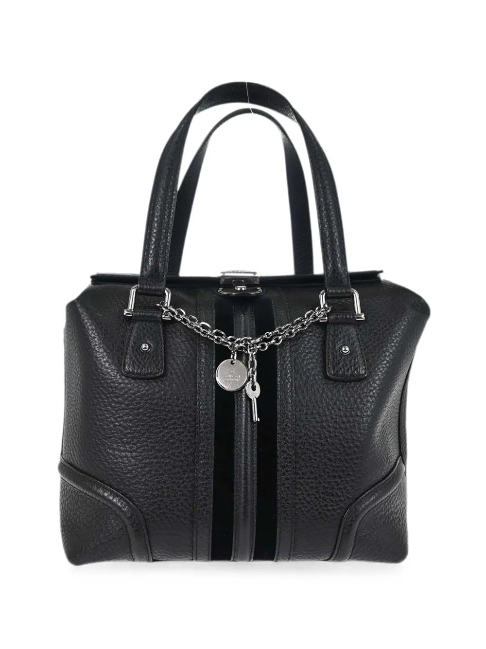 Pre-owned Gucci 1990-2000s Sherry Line Treasure Tote Bag In Black