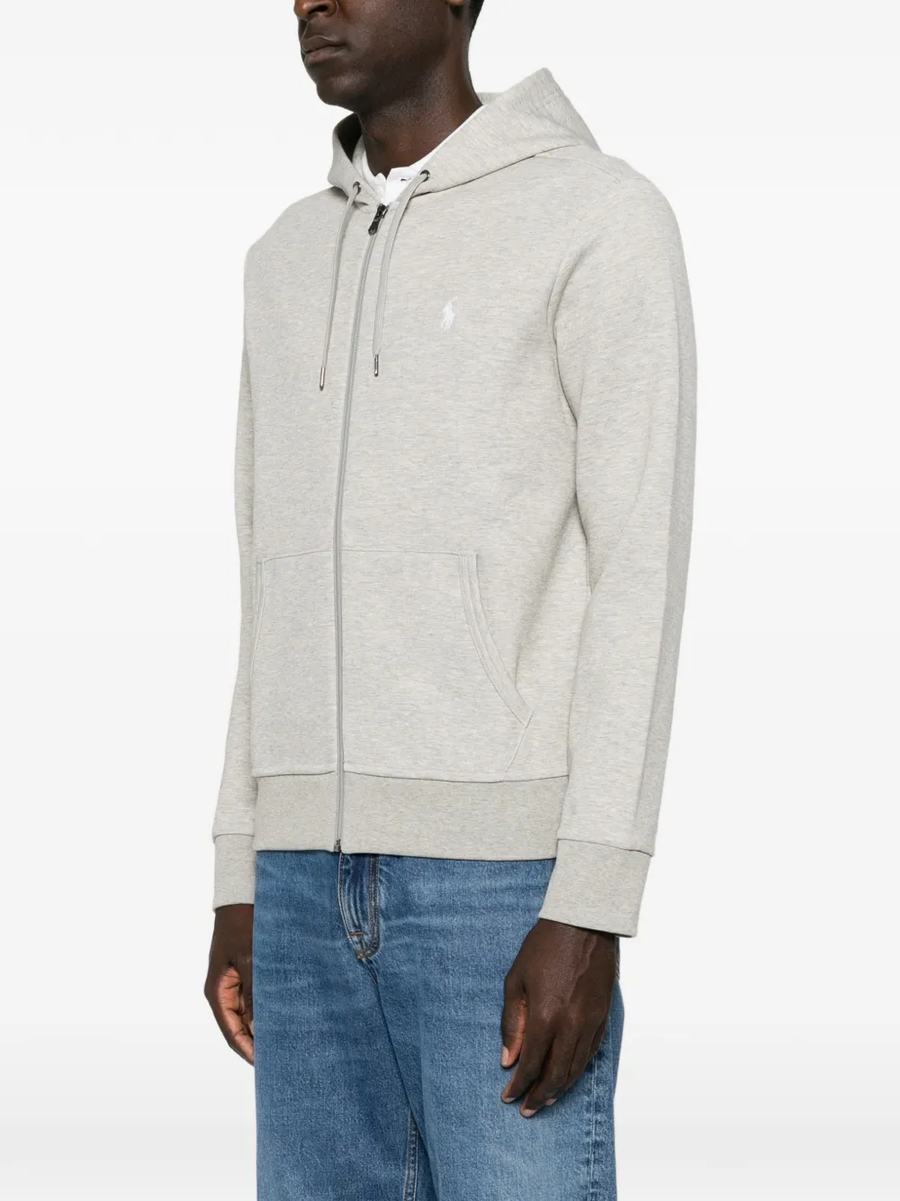Polo Ralph Lauren Hoodie met geborduurd logo Grijs