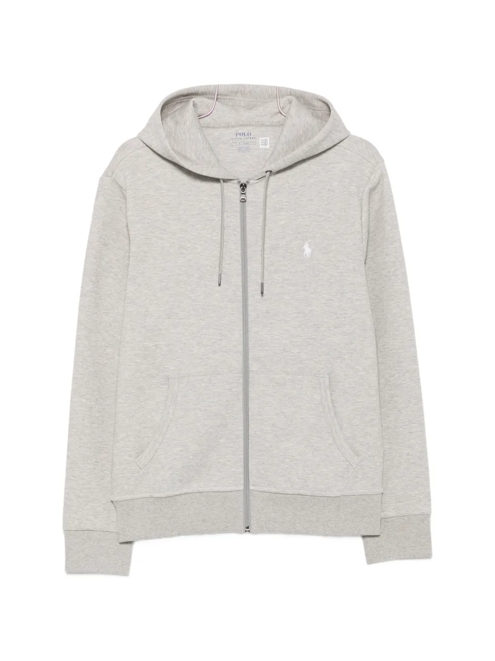 Polo Ralph Lauren logo-embroidered zip-up hoodie - Grau