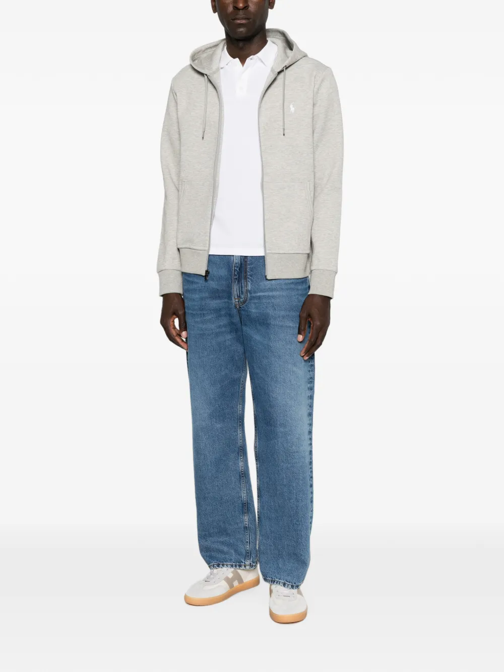 Polo Ralph Lauren Hoodie met geborduurd logo Grijs