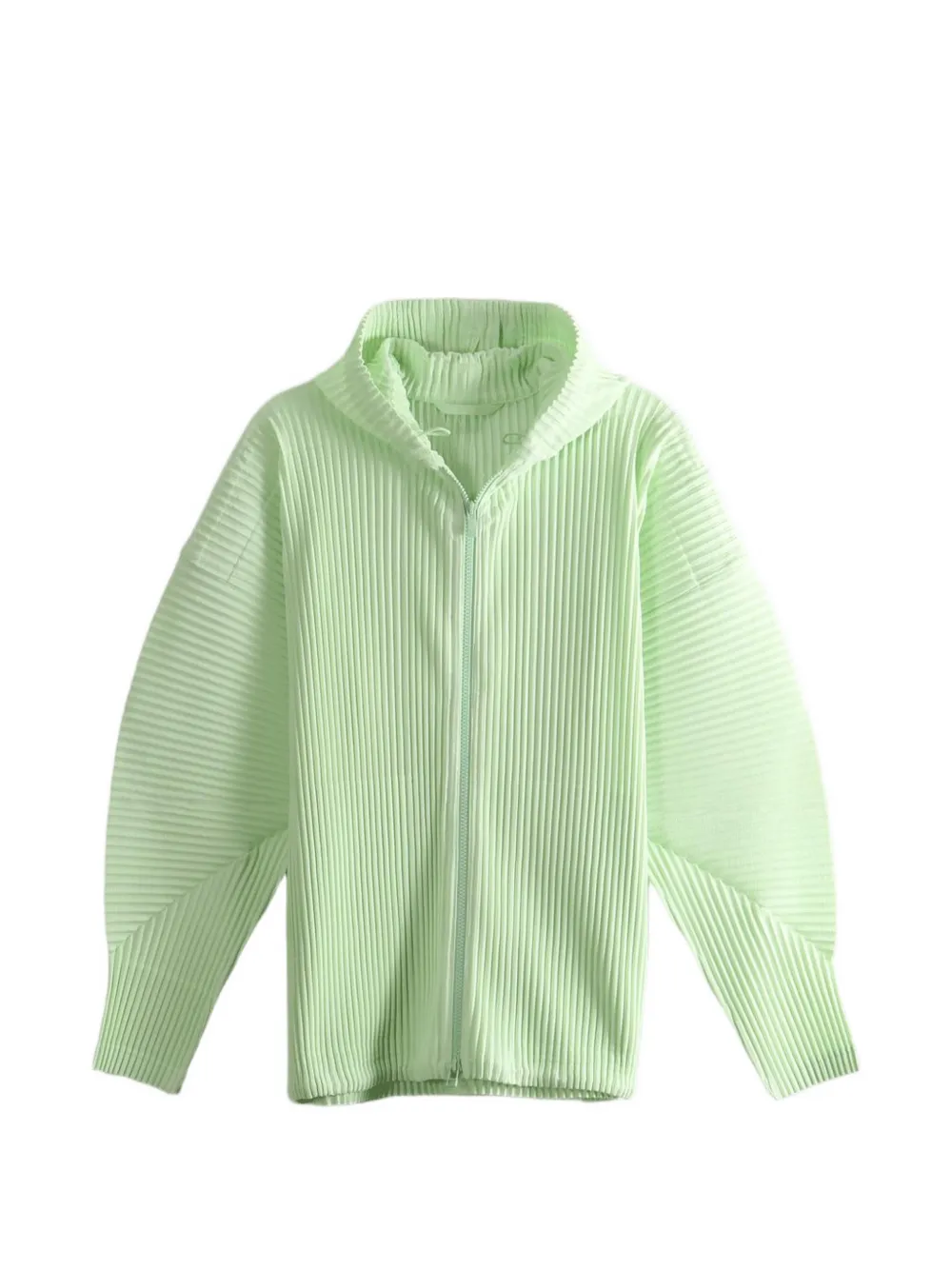 Homme Plissé Issey Miyake pleated hooded jacket - Grün