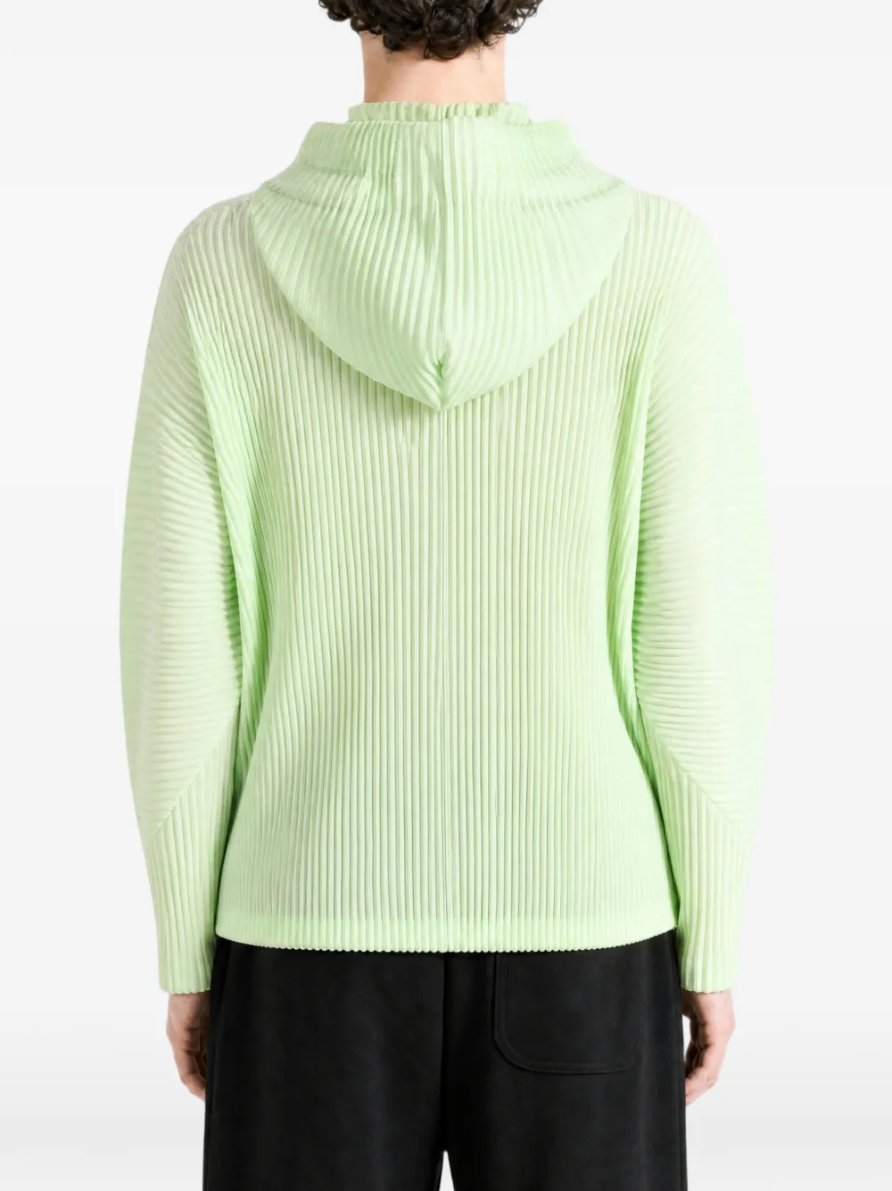 Homme Plissé Issey Miyake Jack met capuchon Groen