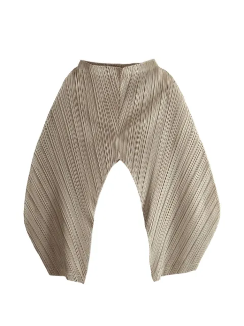 Pleats Please Issey Miyake pleated tapered trousers