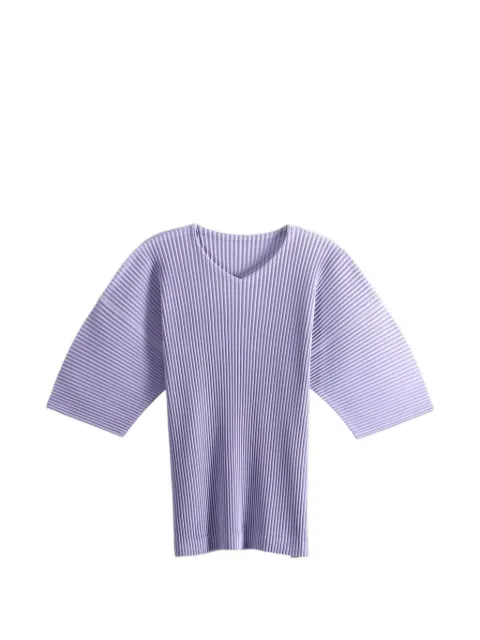 Homme Plissé Issey Miyake T-shirt con scollo a V