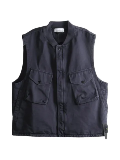 Stone Island G100013 dense cotton twill-tc vest