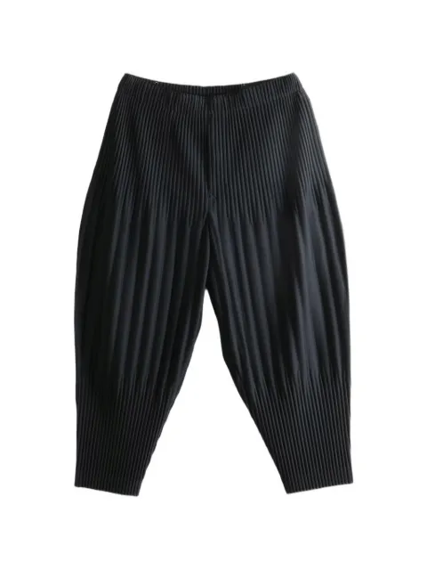 Homme Plissé Issey Miyake pantalones capri con pinzas