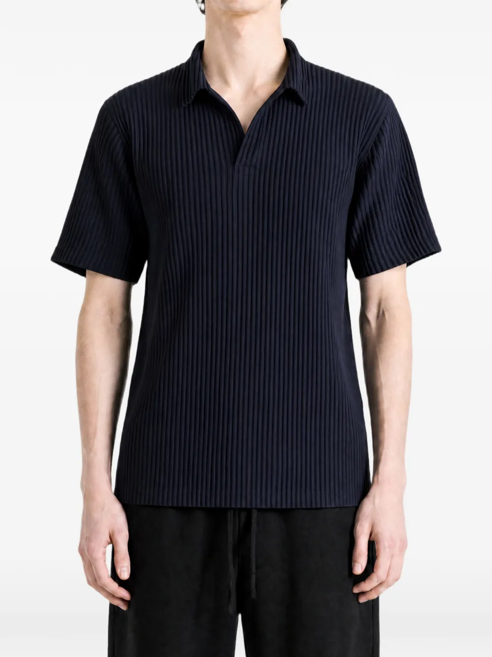 Homme Plissé Issey Miyake Geplooid T-shirt Blauw