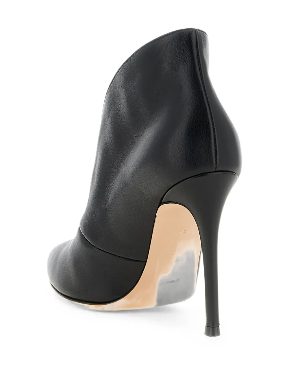 Gianvito Rossi Vamp peep-toe heeled pumps Zwart