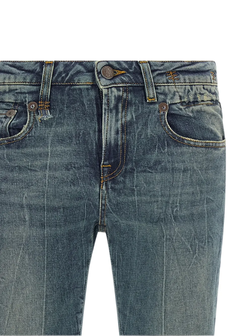 R13 Overflow Boy Flare jeans Blauw