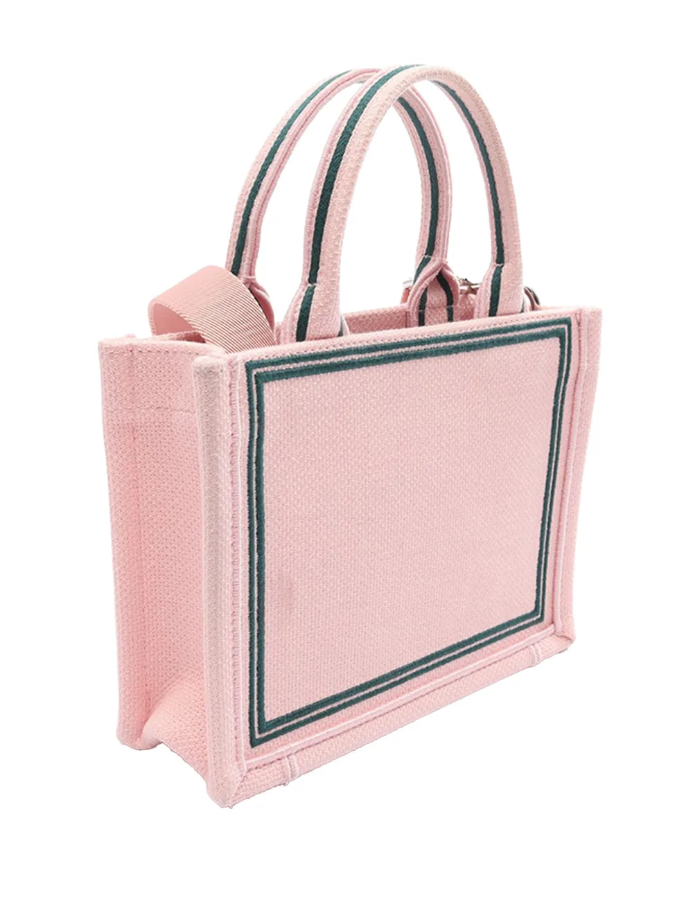 Dior Pre-owned 2000-2026 Choderlos De Laclos Les Liaisons Dangereuses Small Canvas Book Tote Satchel in Pink, view 3