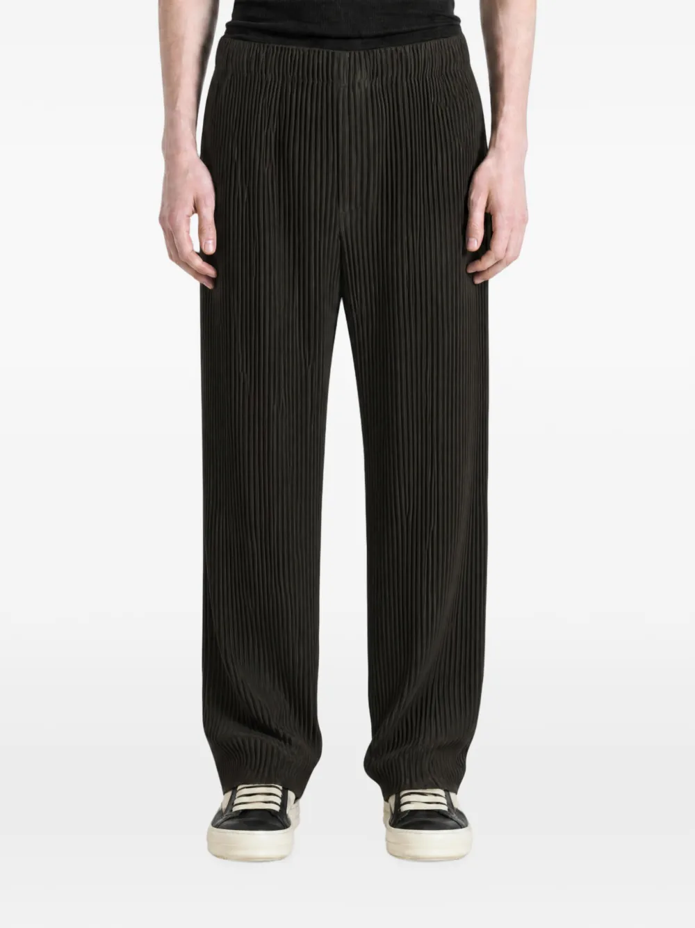 Homme Plissé Issey Miyake Straight plooibroek Bruin