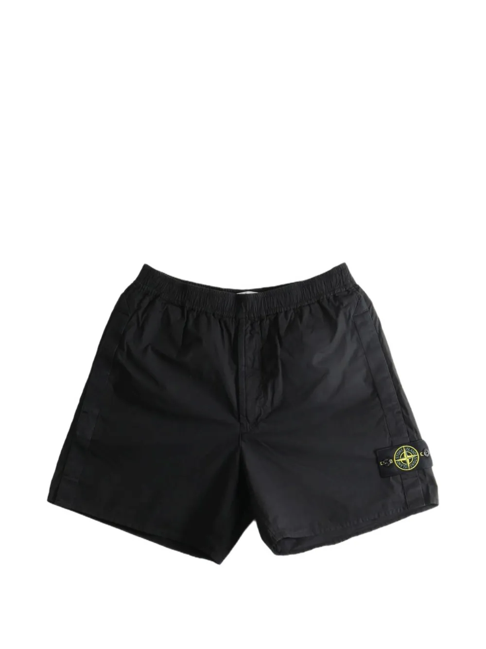 Stone Island L100001 stretch cotton tela 'paracadute' Bermuda shorts - Schwarz