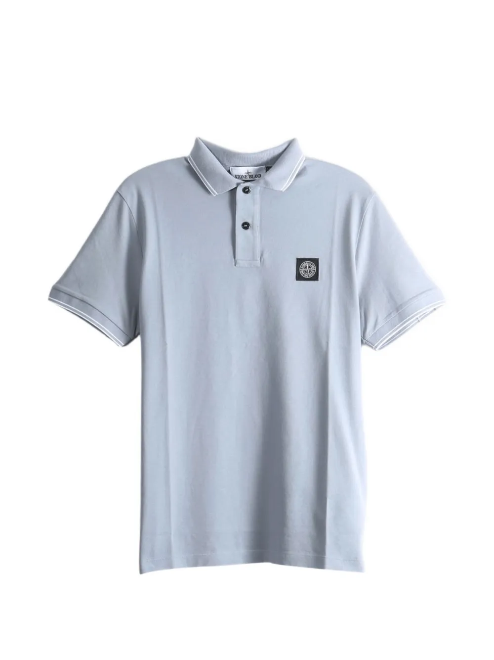 Stone Island 2200010 organic cotton piqué with stretch polo - Blau