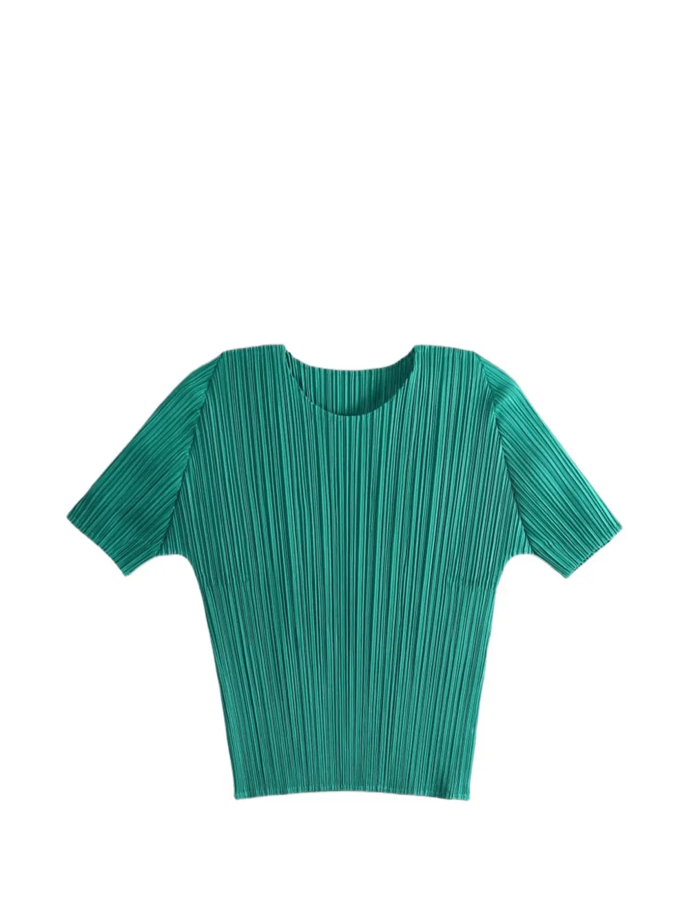 Issey Miyake Monthly Colors July pleated top Groen