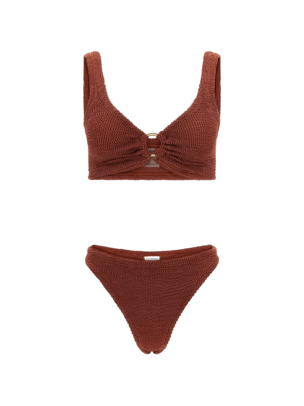 Hunza G Julia ring-detail bikini - Marrone