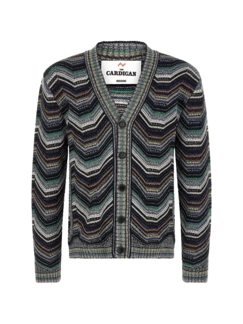 Missoni zigzag-knit V-neck cardigan