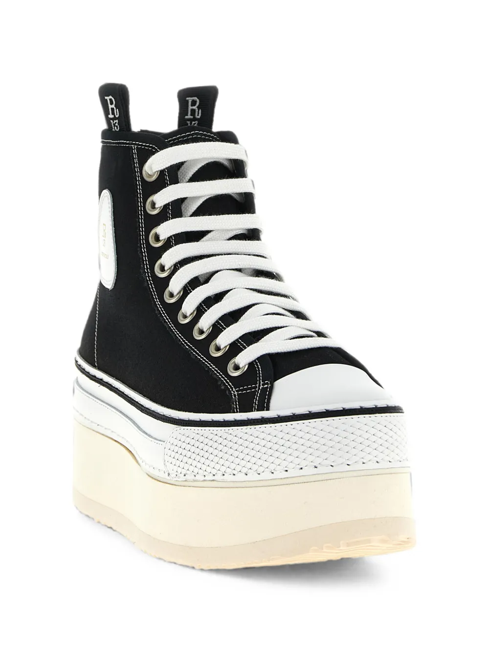 R13 Courtney platform sneakers Zwart