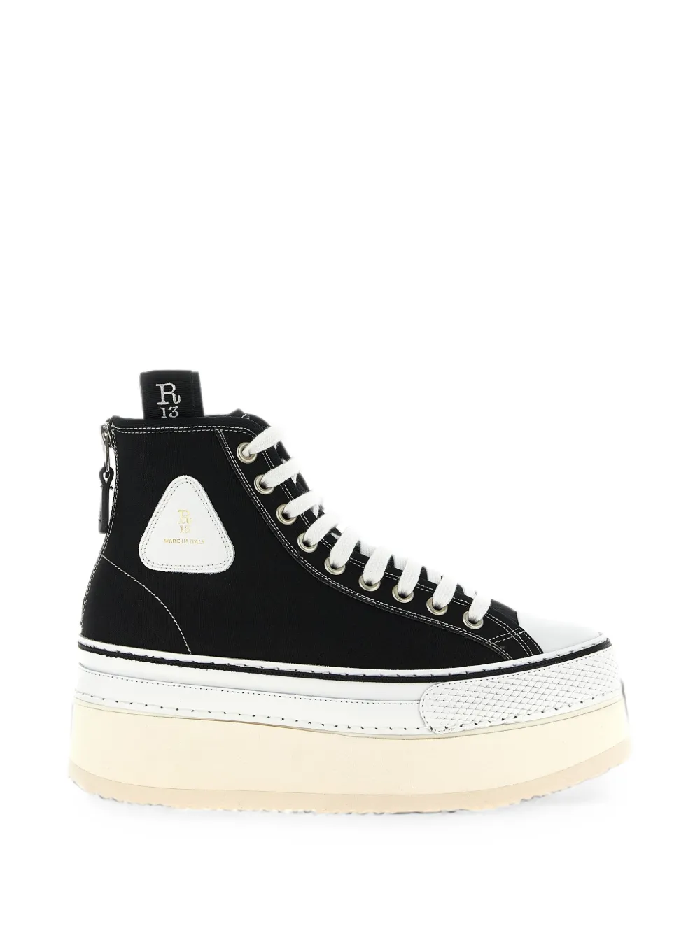 R13 Courtney Plateau-Sneakers - Schwarz