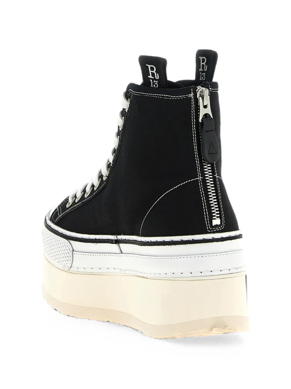 R13 Courtney platform sneakers Zwart