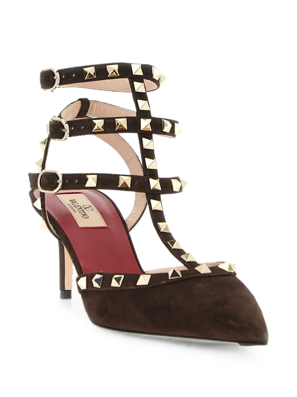 Valentino Garavani Rockstud studded heeled pumps Bruin