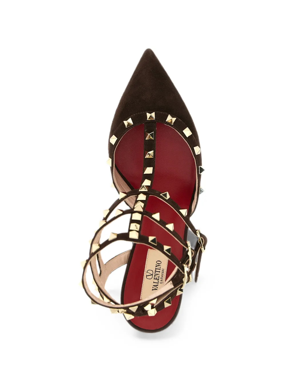 Valentino Garavani Rockstud studded heeled pumps Bruin