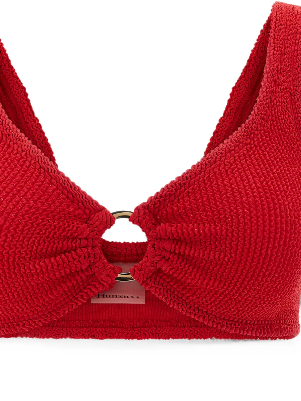 Hunza G Nadine With Gold Hoop bikini Rood